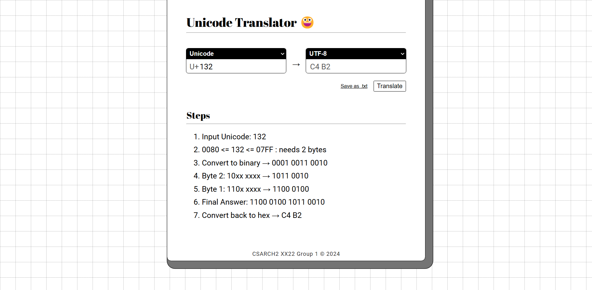 Unicode Translator